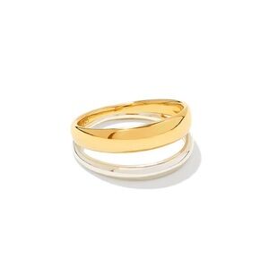 Kendra Scott Meg Double Band Ring in Mixed Metal
